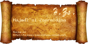 Hajmási Zseraldina névjegykártya